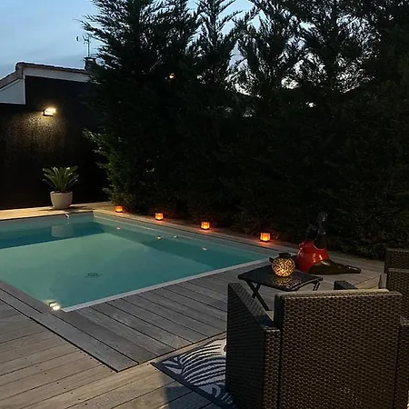 ヴィラ La Dolce - Maison 100m2 Avec Piscine Chauffee De Mi Mai A Mi Oct En Fonction Du Temps Et Temperature A Cauderan